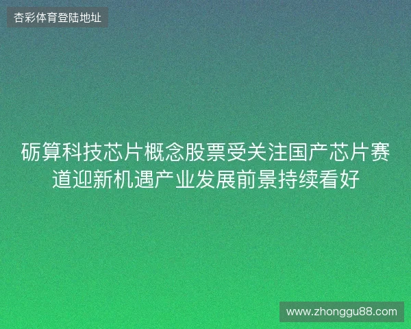 砺算科技芯片概念股票受关注国产芯片赛道迎新机遇产业发展前景持续看好 砺算科技芯片概念股票受关注国产芯片赛道迎新机遇产业发展前景持续看好